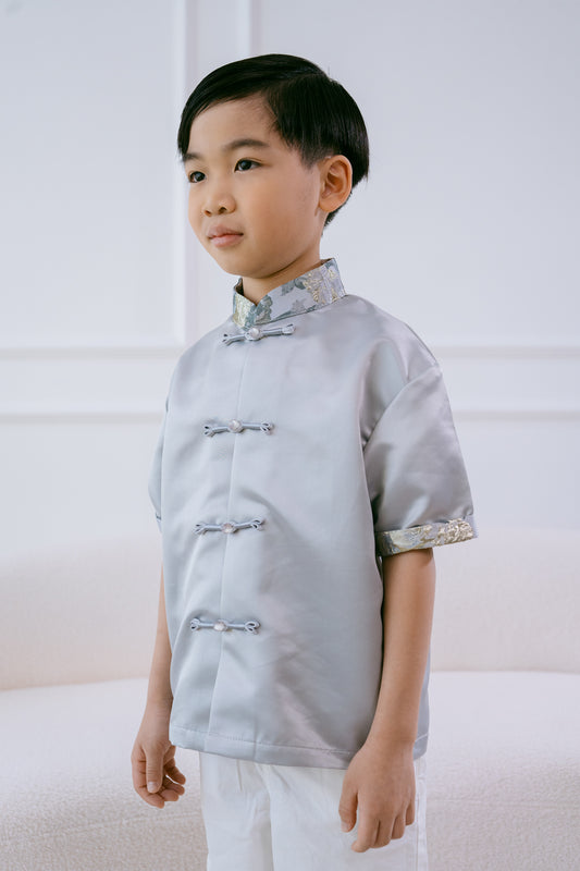 Little Yun Top in Silver Blue Lake