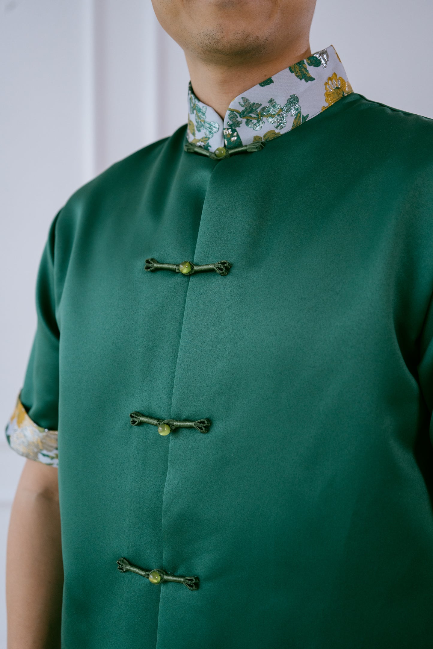 Opulent Yun Top in Jade Green